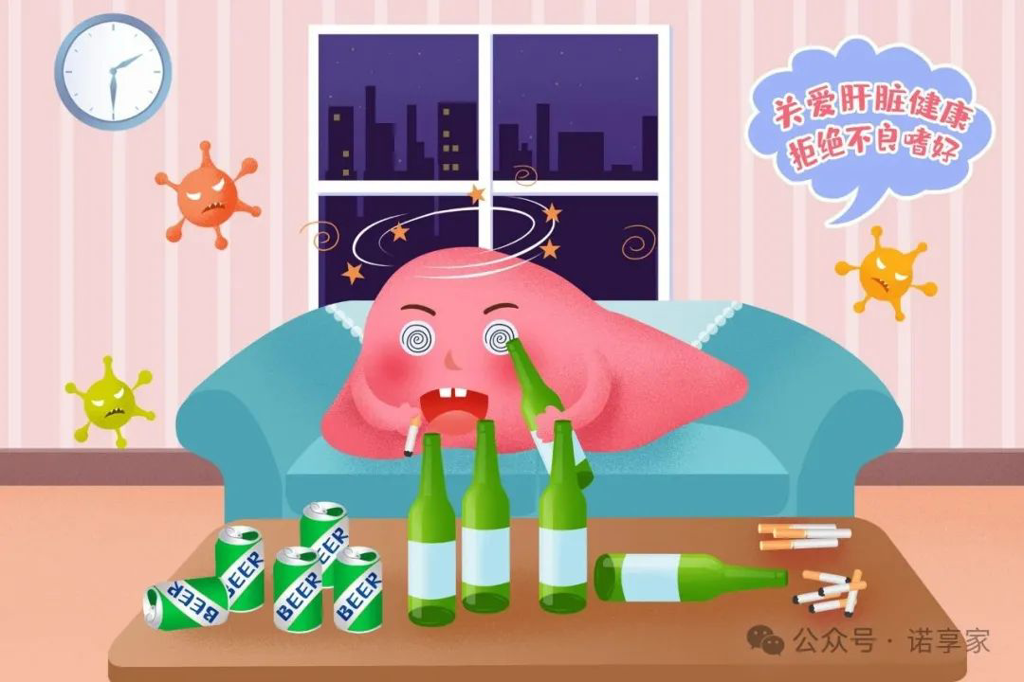 吸烟酗酒伤害肝脏 吸烟酗酒伤害肝脏